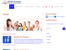 Tablet Screenshot of celia-france.com